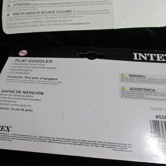 Intex Play Goggles & Aqua Sun Diver Goggles - NEW in PKG - LOT 4 - Picture 10 of 12